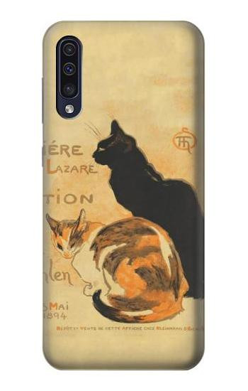 S3229 Vintage Cat Poster Etui Coque Housse pour Samsung Galaxy A70